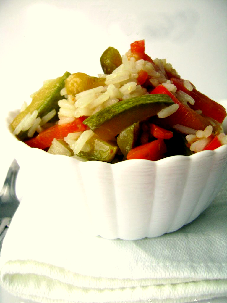 riso basmati verdure saltate salsa soia