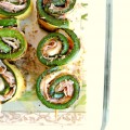 Involtini zucchine prosciutto formaggio forno